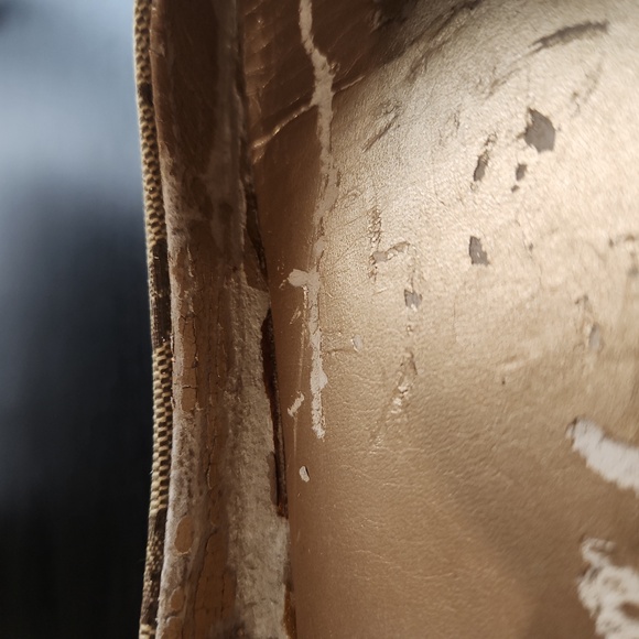 Gucci Brown/Beige Crystal Canvas & Leather Hysteria Ballet Flats Size 10 - Picture 11 of 11